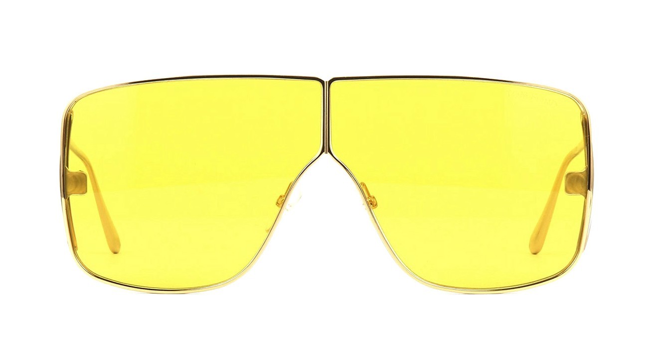 Pre-owned Tom Ford Bronson Ft 1044 Shiny Black/brown (01e) Sunglasses
