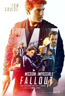 MISSION: IMPOSSIBLE - FALLOUT Movie POSTER 27 x 40 Tom Cruise Rebecca Ferguson B