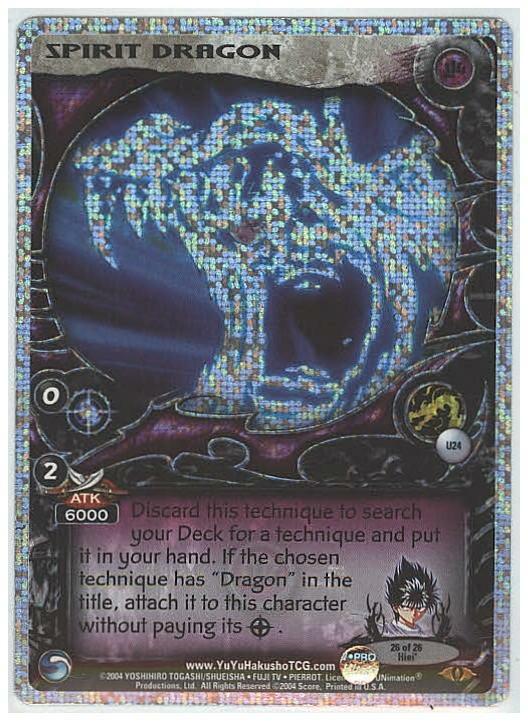 Yu Yu Hakusho Spirit Dragon Speckles Foil Card U24