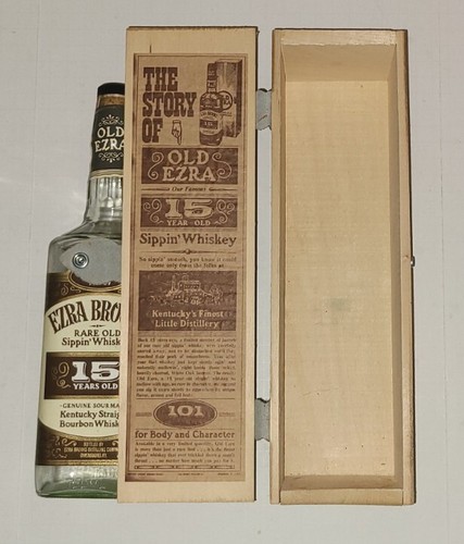 OLD EZRA 15 Years Old 750ml 未開封 Vintage Old Ezra 15 Year Old Sippin' Bourbon Whiskey Empty