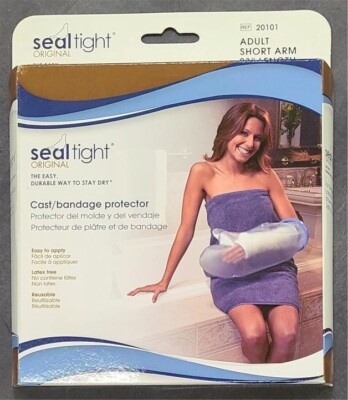 SEAL-TIGHT Original Cast Bandage Protector Shower Guard Adult Short Arm 23''