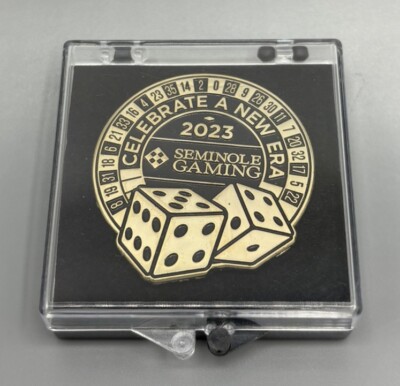 Hard Rock Seminole Gaming Celebrate A New Era Craps Roulette 2023 Pin New
