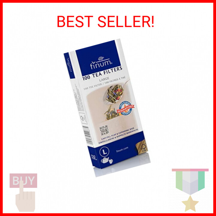 Filter Bags For Loose Tea, Brown, Large, 100 Count
