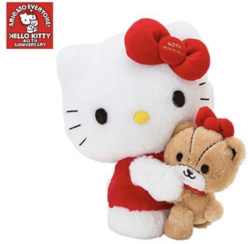 Hello Kitty 40th Anniversary Plush Tiny Chum Red Super Rare