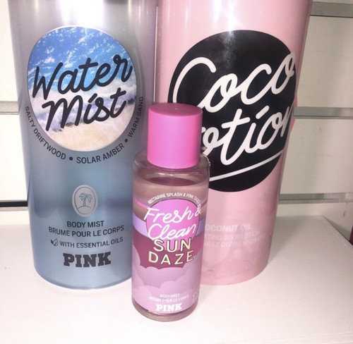 専用 Victoria's Secret Bath & Body Works VICTORIA'S SECRET PINK FRESH & CLEAN SUN DAZE FRAGRANCE BODY