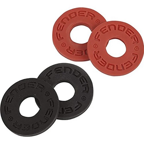 Locking System Oem Guitar Strap Blocks Red Black 2 Pair