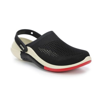 CROCS Mens 360 OMBRE MARBLED LITERIDE CLOG 208281- BLACK M/7 W/9