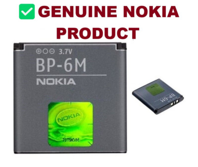 Genuine Nokia BP-6M Battery (1070mAh) - N73, N81, N93, & More Compatible Models