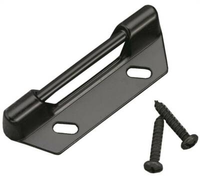 NEW WRIGHT V777STBL BLACK STORM SCREEN DOOR LATCH STRIKE PLATE 6835573
