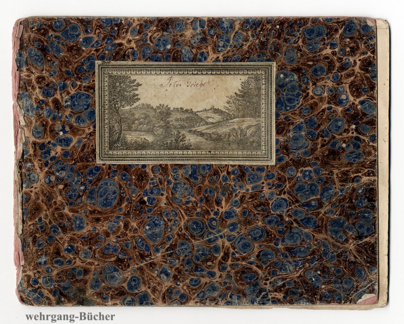 Skizzenbuch/Zeichnenheft Von Johann Peter Griebel Von 1834