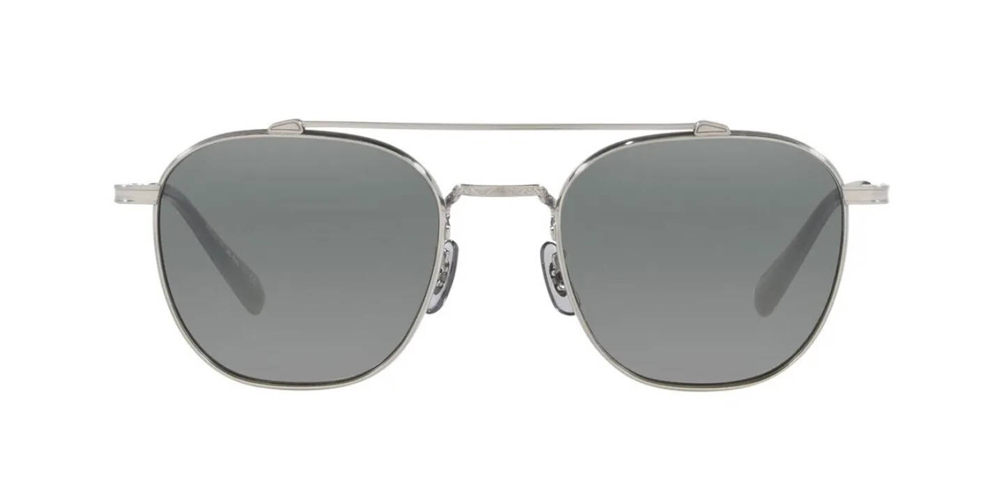 Pre-owned Oliver Peoples Rhydian Ov 1336st Gold/sandstone Shaded Polar (5035gn) Sunglasses In Silver