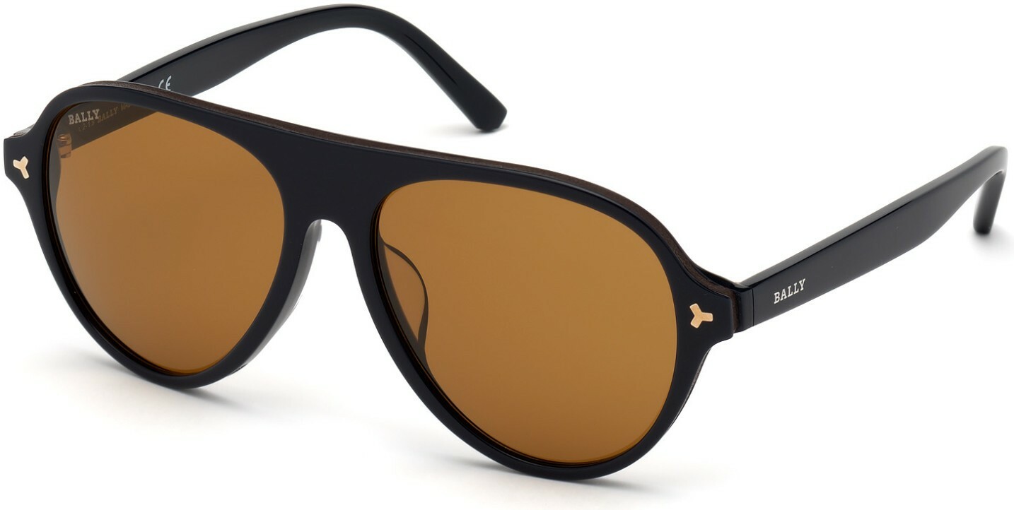 Bally BY0021-H 01 90E Blue Plastic Aviator Sunglasses Frame