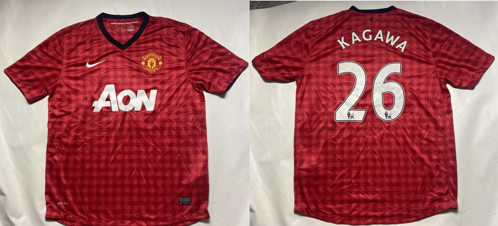 12/13NIKE マンチェスター・ユナイテッド No.26 KAGAWA MANCHESTER UNITED 2012-2013 AWAY #26 KAGAWA SOCCER JERSEY