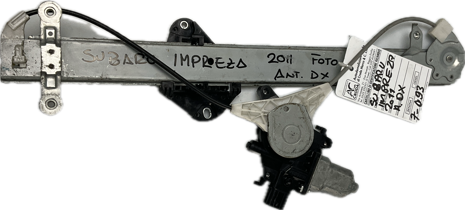 Alzavetro alzacristalli anteriore destro adx ant dx per SUBARU IMPREZA anno 2011