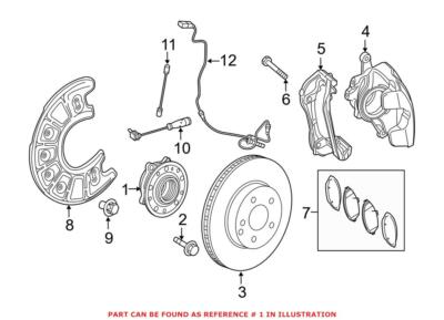 Genuine OEM Wheel Bearing and Hub Assembly Front for