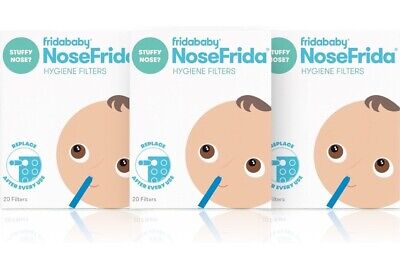 (60 Filter Count) Baby Nasal Aspirator Hygiene Filters for NoseFrida Fridababy