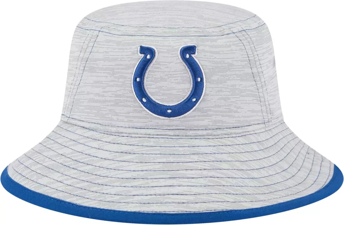 Новая эра мужской игры OSFM Indianapolis Colts Game с регулируемой серой шляпой-ведерком