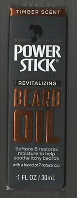 Power Stick Beard Oil Timber Scent 1 Fluid Oz Bottle Sealed Box 