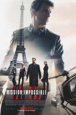 Mission: Impossible Fallout Movie Poster 17 X 12 Reproduction