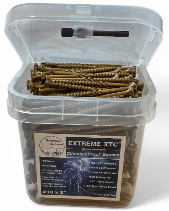 XTC™ Climate Proof™ Decking and Framing Screws #10 x 4"