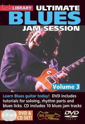 Ultimate Blues Jam Session Vol 3 for Guitar Lesson Lick Library How To Video DVD