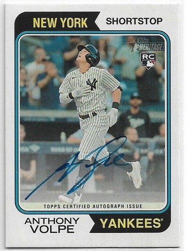 2023 Topps Heritage High Number - Anthony Volpe #ROA-AV