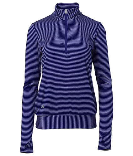 

Женский пуловер для гольфа на молнии с 1/4 молнии Adidas, Mystery Ink, большой размер, Purples