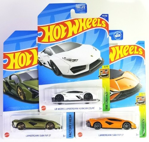 Lamborghini Sian Fkp 37 Green & Orange, Lb Hurrican White