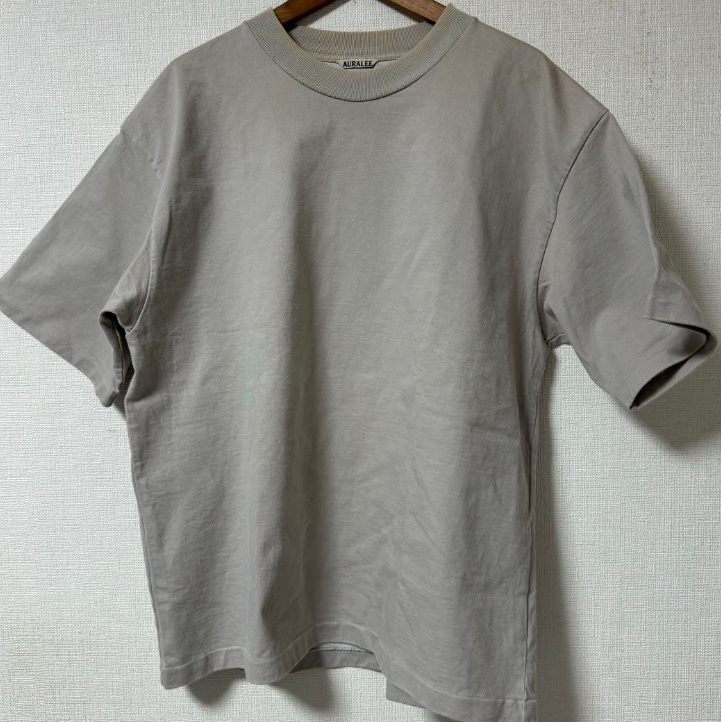 AURALEE オーラリー 21SS STAND-UP TEE Auralee – Stand-Up Tee Black