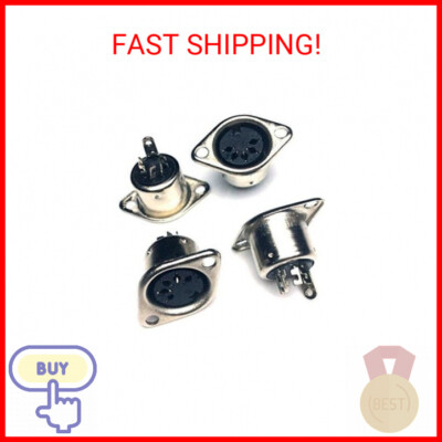 CESS DIN Female 5-Pin Jack Socket Connector Panel Mount Soldering - 5 Pin MIDI D