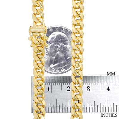 Pre-owned Nuragold 14k Yellow Gold 6.5mm Miami Cuban Link Chain Bracelet Box Clasp Mens Womens 7.5"