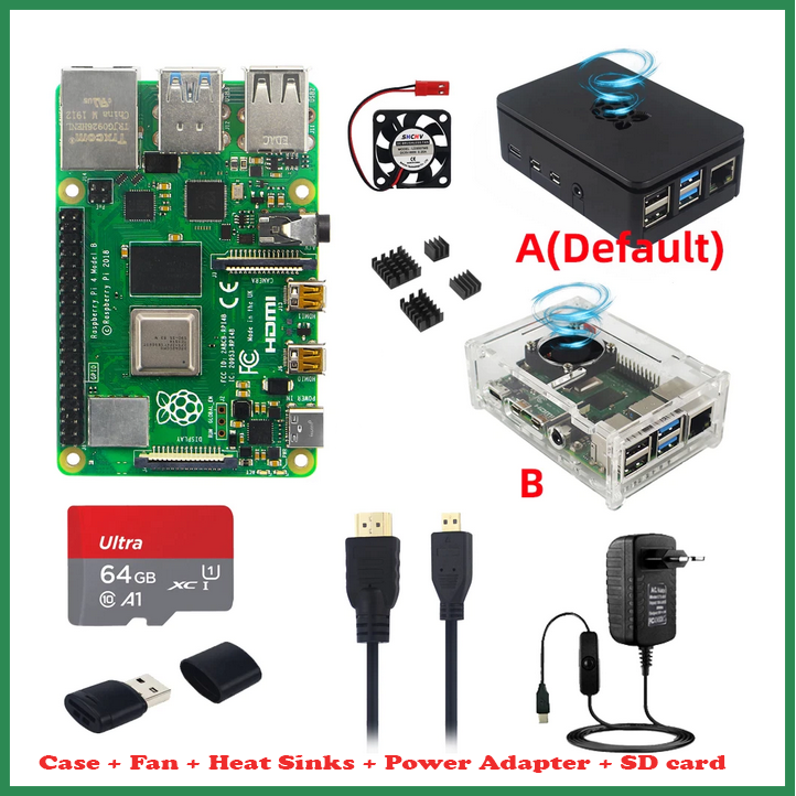 4 Model B 8gb 4gb 2gb Ram Quad Core 64-bit 2.4ghz + Items