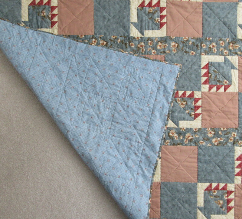 QUILT-  Flower Basket pattern- hand quilted - brand new
