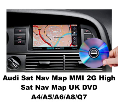 Audi Sat Nav Map  MMI 2G High Sat Nav Map UK A6/A8/Q7 Probably one of the Best