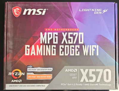 MSI MPG X570 GAMING EDGE WIFI (Socket AM4) USB-C Gen2 AMD Motherboard #553