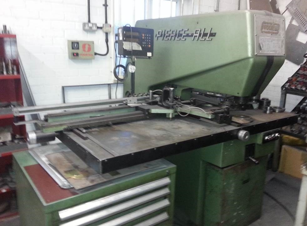 Used Pierce All Industrial Sheet Metal Punch Press FOR SALE GWO in