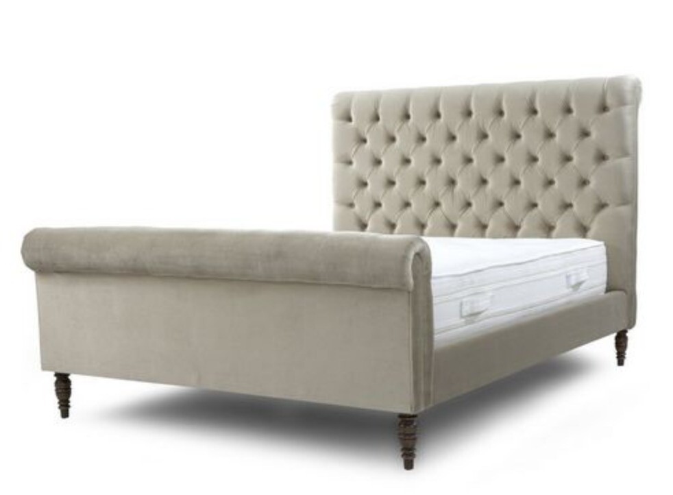 Preowned DFS King Empress bed in Mink bed frame in Nuneaton