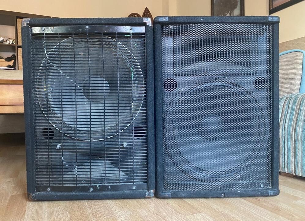 EV ElectroVoice 2Way 15"Inch Floor Monitors/Speakers (300 Watts & 250