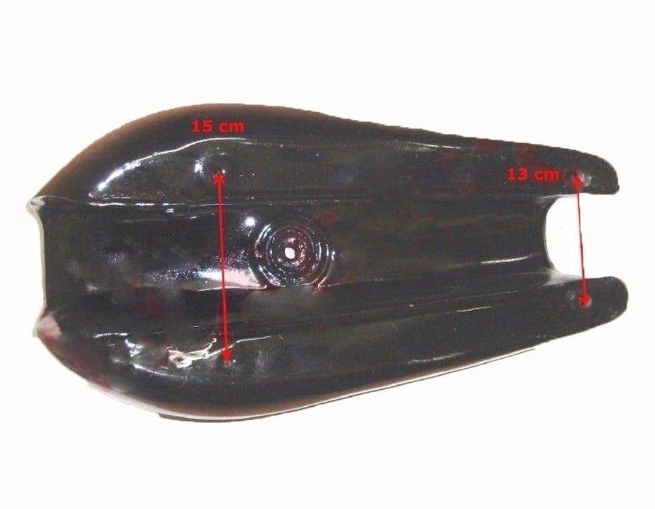 Fits Triumph T140 Complete Steel Black & Silver Painted Petrol Gas Fuel Tank 