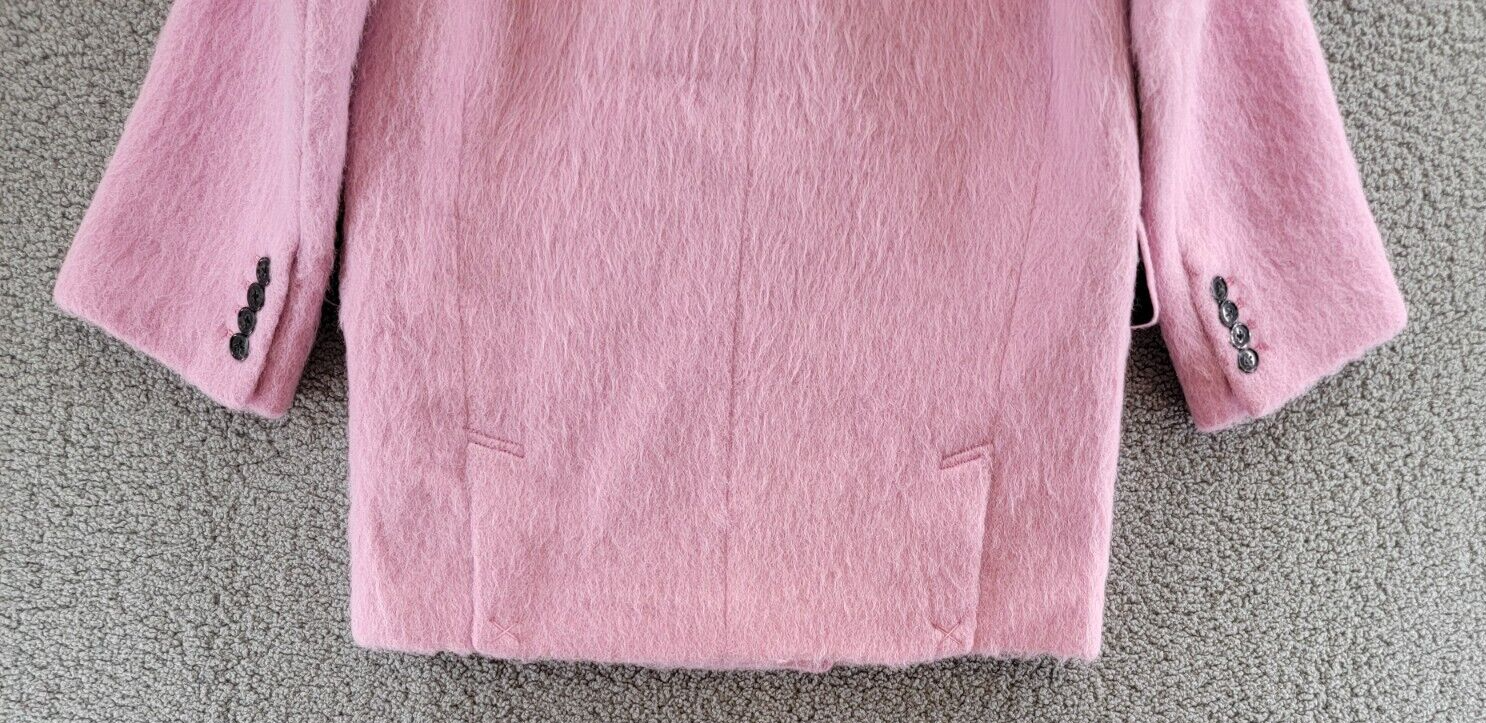 STAND STUDIO Esme Wool Blend Jacket Women's 32 Pink Double Breasted Long Sleeve - Picture 10 of 14