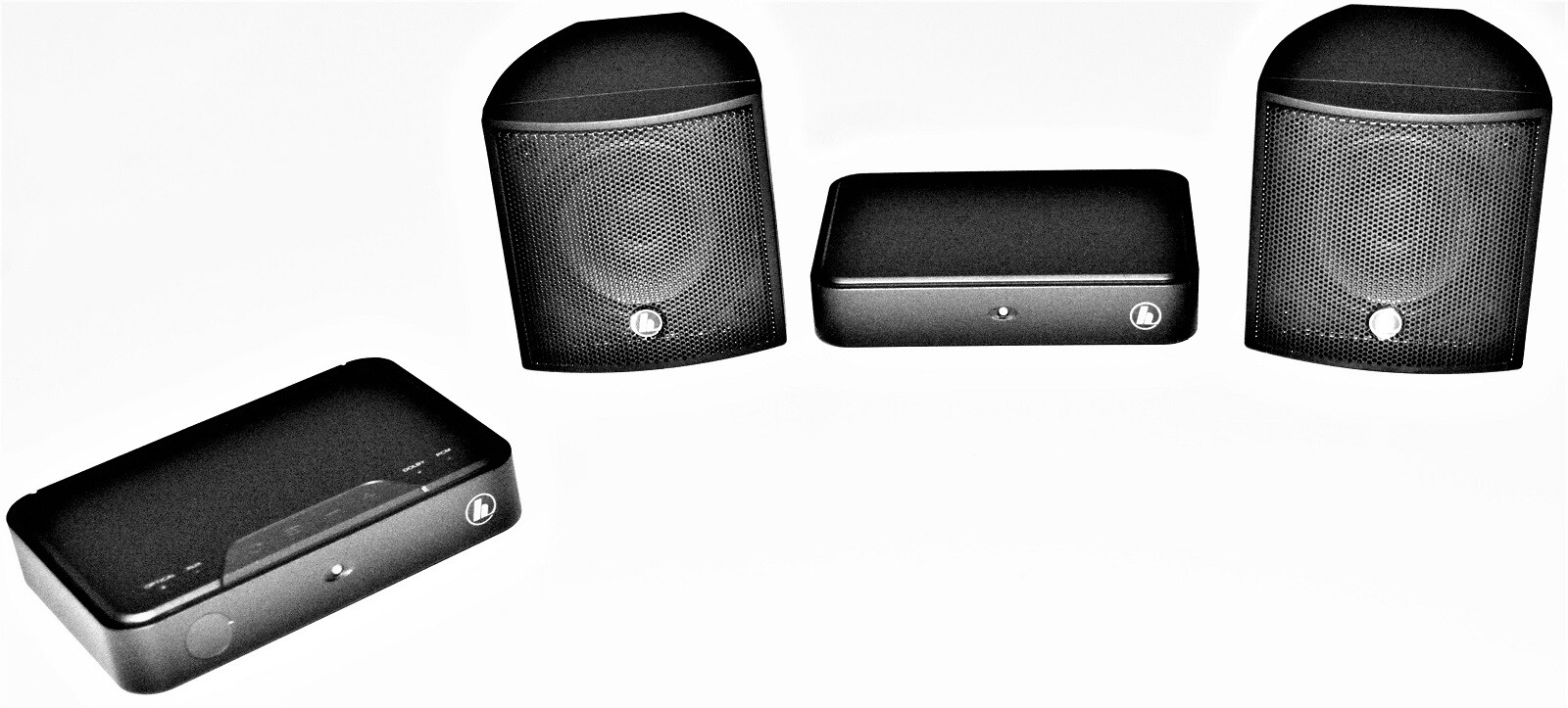 Hama Rear Funk Lautsprecher Dolby Surround Erweiterungs-Set für TV Soundbar 2.0