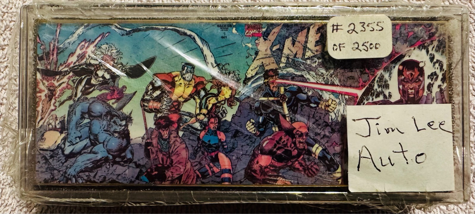 X-Men #1 Jim Lee signed full cover pin limited edition 2355