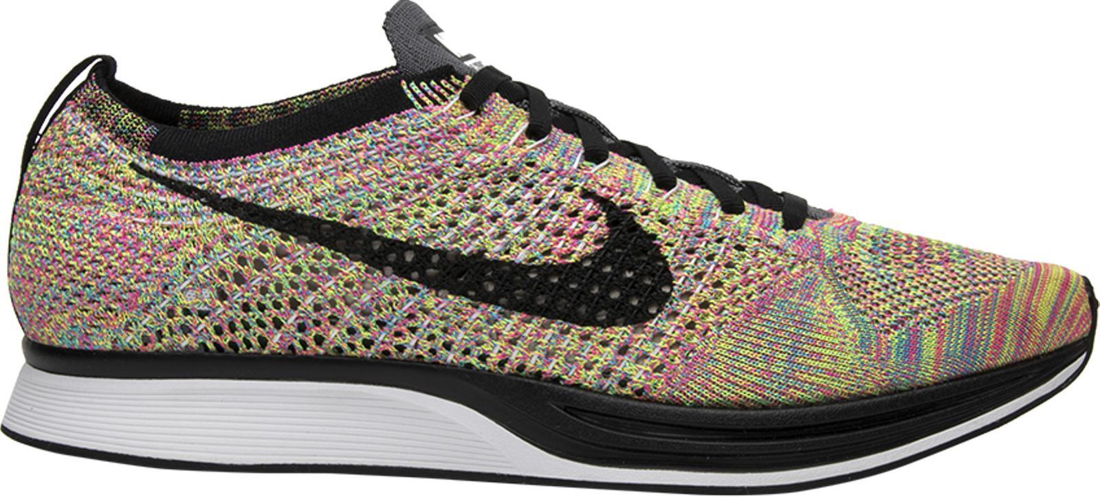 Size 5 - Nike Flyknit Racer Multicolor 2016 Grey Tongue for sale online ...