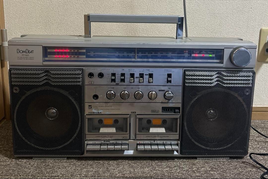 TOSHIBA RT-S83 Bomb Beat Boombox Radio Cassette Player | eBay