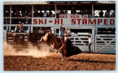 MONTE VISTA, CO Colorado ~ Rodeo ~ SKI-HI STAMPEDE  c1960s Rio Grande County