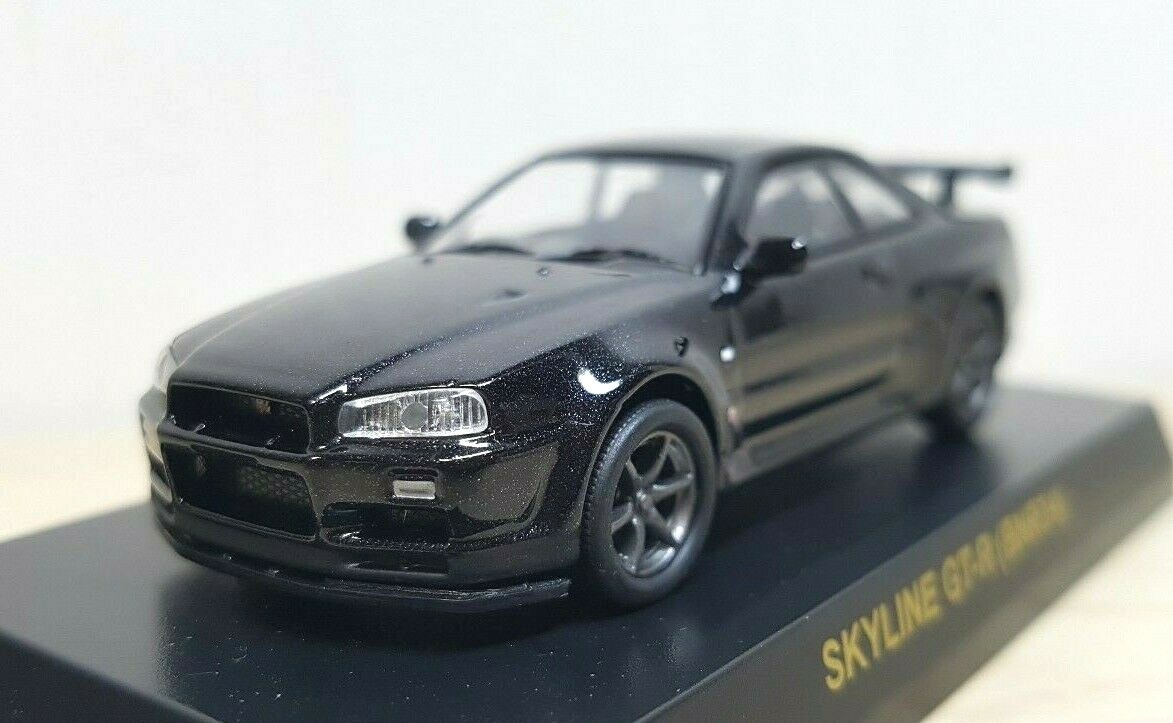ミニカー NISSAN SKYLINE GT-R Nur One of 1000pcs. 1:43 Kyosho Nissan Skyline GT-R R34 BNR34 M Spec Nur