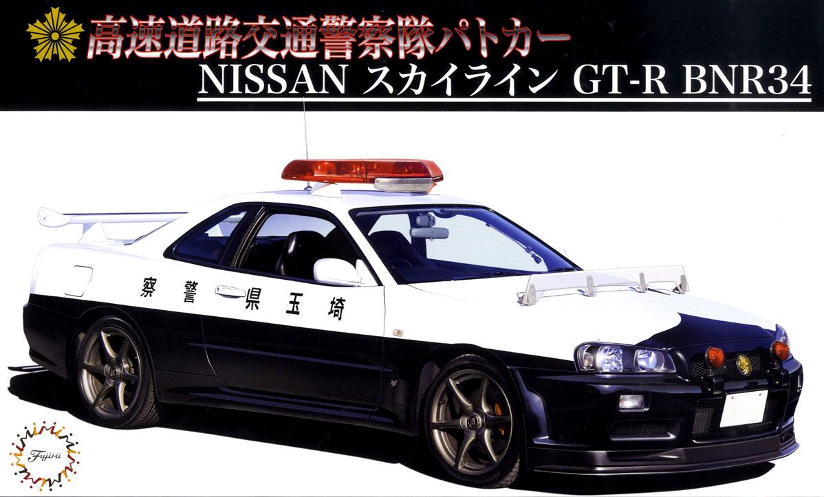 Fujimi ID-87 Nissan Skyline R34 GT-R Police Car 1/24 scale Fujimi ID-87 Nissan Skyline R34 GT-R Police Car 1/24 scale