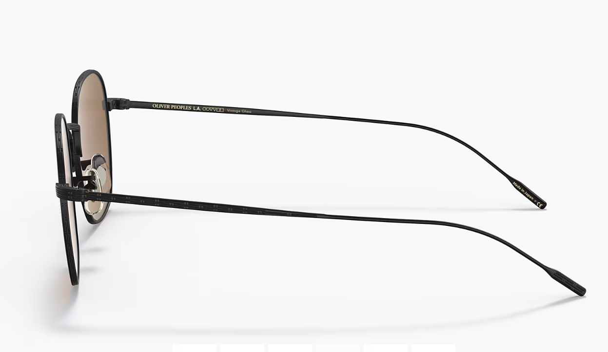 Pre-owned Oliver Peoples Ades Titanium Sun 50mm In True Brown Msrp$619 Aubrey Plaza's Fav