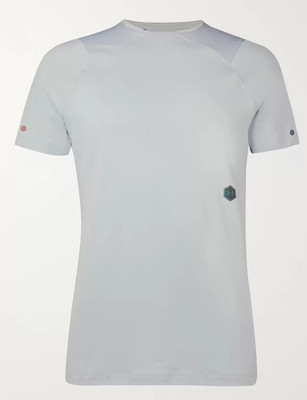 Under Armour CELLIANT RUSH Performance Men Short Sleeve Silver Fitted XXL