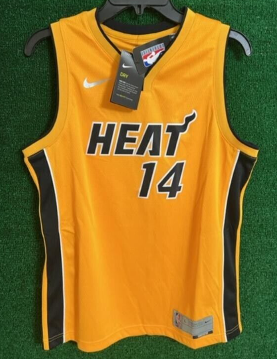 Youth Tyler Herro Miami Heat Jersey Trophy Gold Swingman Jersey